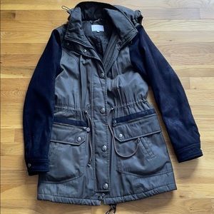 Laundry Olive Green Hooded Utility Jacket